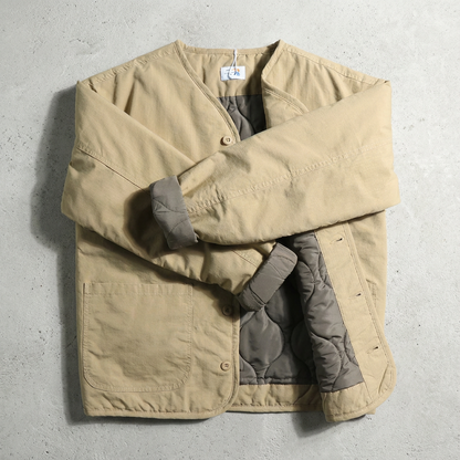 Men's Quilted Cotton Coat - Lightweight Fall Outerwear