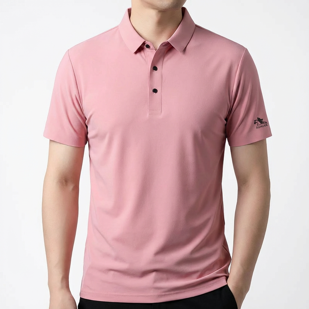 Men's Polo Shirt - Lightweight Ice Silk Short Sleeve Top