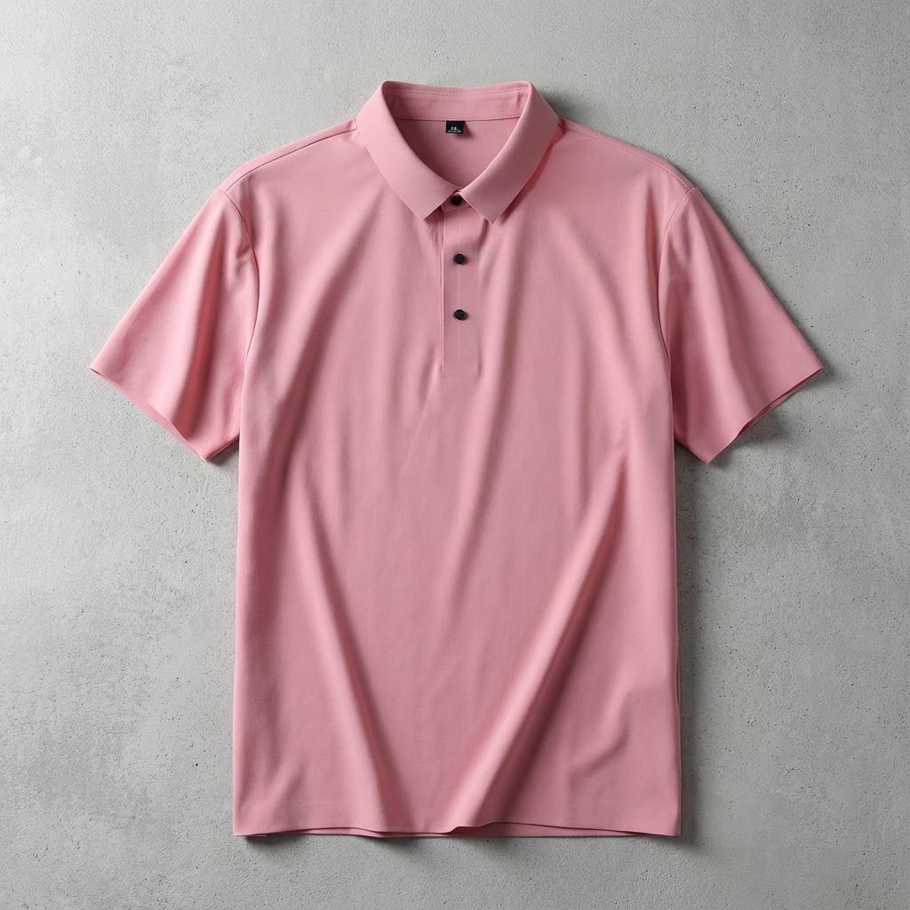Men's Ice Silk Polo Shirt - Lightweight Short Sleeve Top
