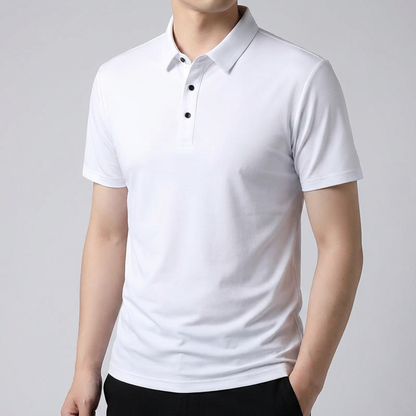 Men's Polo Shirt - Lightweight Ice Silk Short Sleeve Top