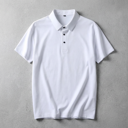 Men's Ice Silk Polo Shirt - Lightweight Short Sleeve Top