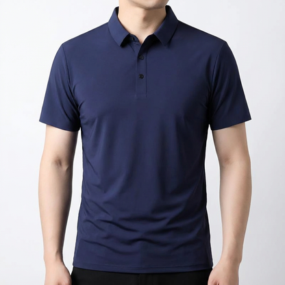 Men's Polo Shirt - Lightweight Ice Silk Short Sleeve Top