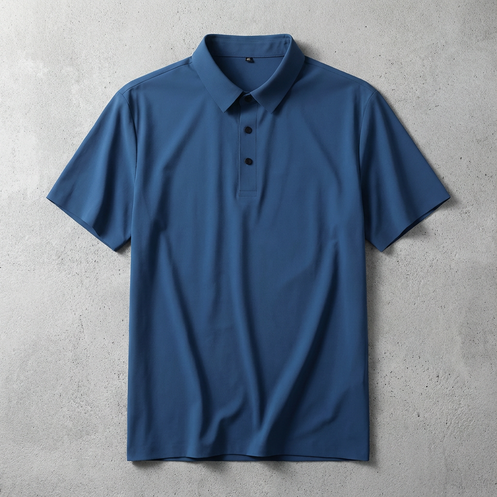 Men's Ice Silk Polo Shirt - Lightweight Short Sleeve Top