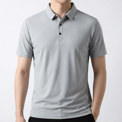 Men's Polo Shirt - Lightweight Ice Silk Short Sleeve Top