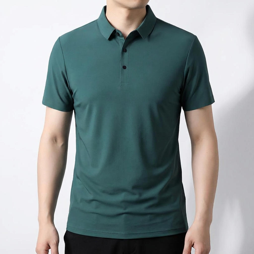 Men's Polo Shirt - Lightweight Ice Silk Short Sleeve Top