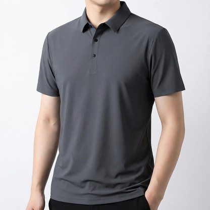 Men's Polo Shirt - Lightweight Ice Silk Short Sleeve Top