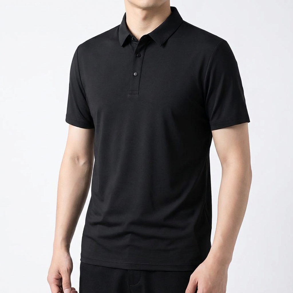 Men's Polo Shirt - Lightweight Ice Silk Short Sleeve Top