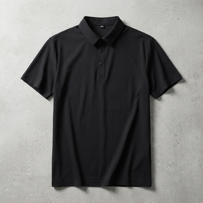Men's Ice Silk Polo Shirt - Lightweight Short Sleeve Top