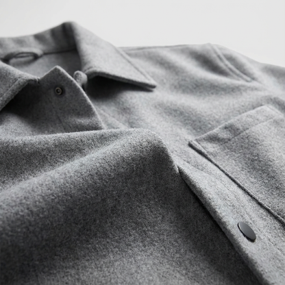 Men's Brushed Cotton Jacket - Casual Lightweight Outerwear