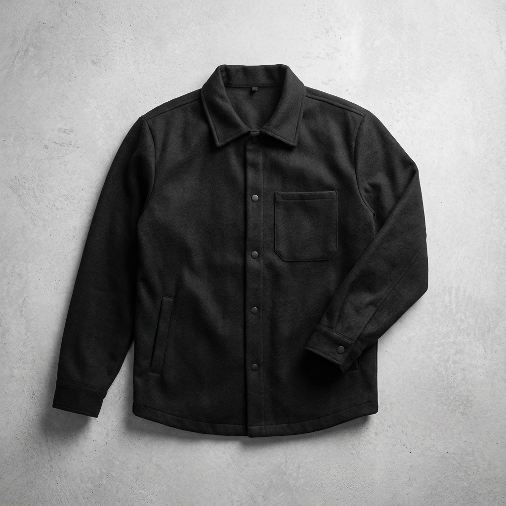 Men's Brushed Cotton Jacket - Casual Lightweight Outerwear