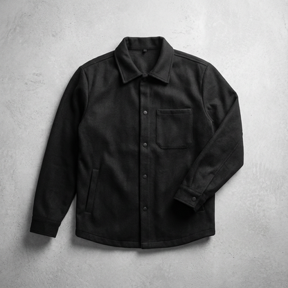 Men's Brushed Cotton Jacket - Casual Lightweight Outerwear