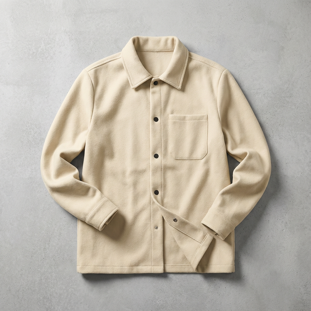 Men's Brushed Cotton Jacket - Casual Lightweight Outerwear