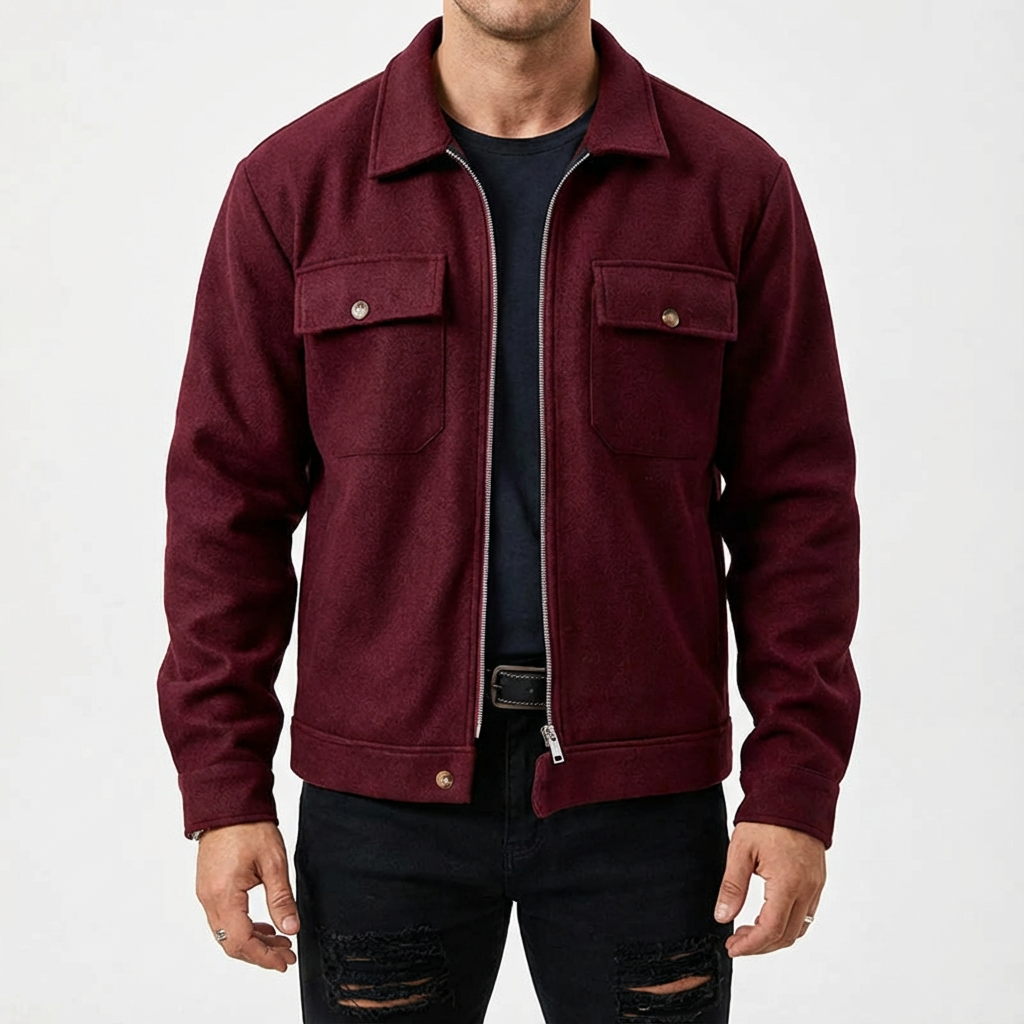 Men's Cotton Jacket - Casual Lightweight Outerwear