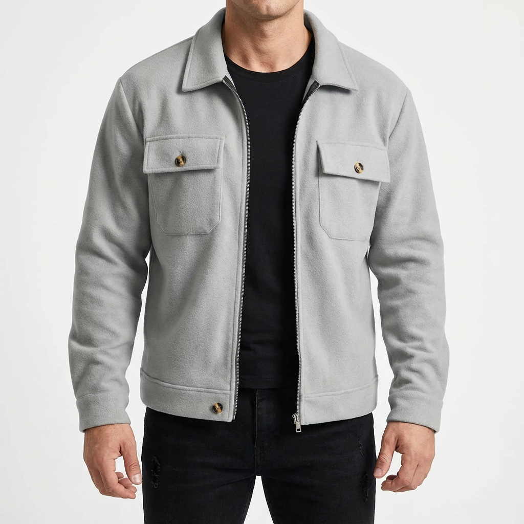 Men's Cotton Jacket - Casual Lightweight Outerwear