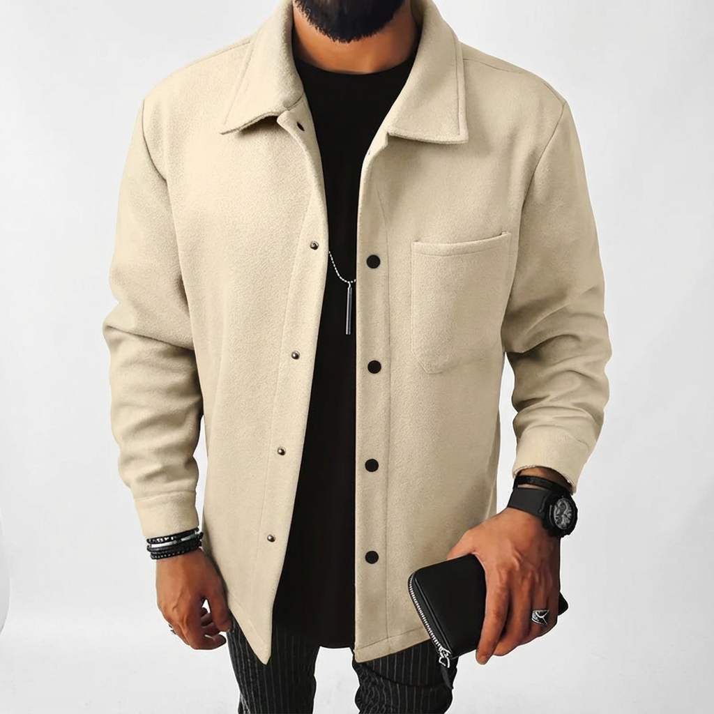 Men's Cotton Jacket - Casual Lightweight Outerwear