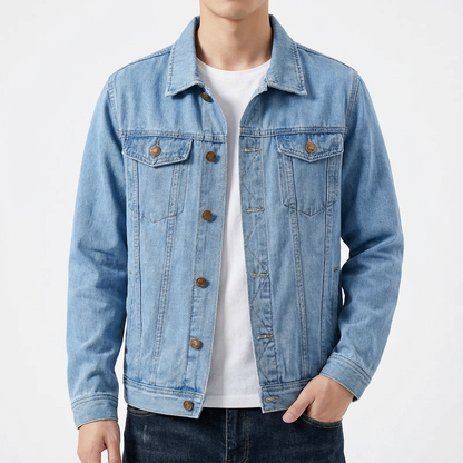Men's Denim Jacket - Classic Casual Jean Jacket