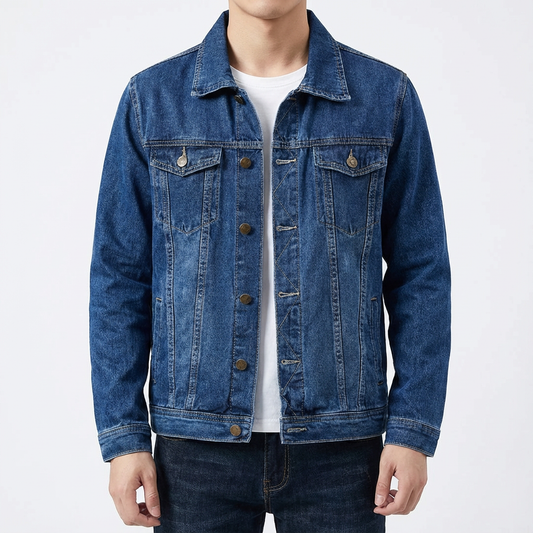 Men's Denim Jacket - Classic Casual Jean Jacket