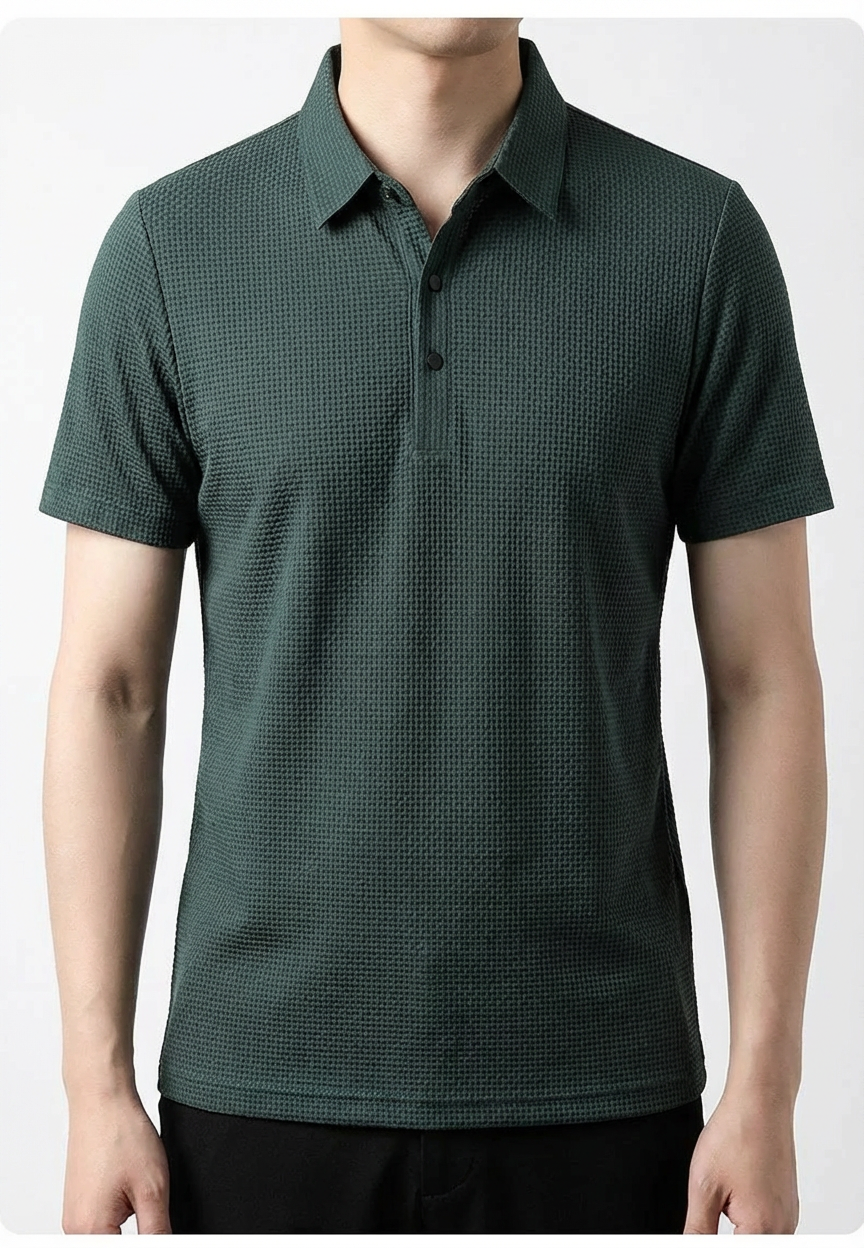 Men's Polo Shirt - Lightweight Casual Short Sleeve Top