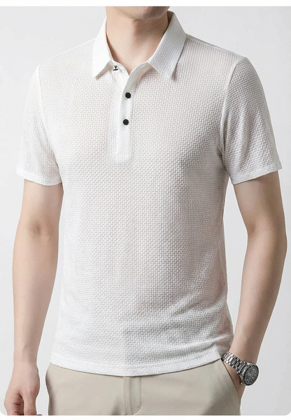 Men's Polo Shirt - Lightweight Casual Short Sleeve Top