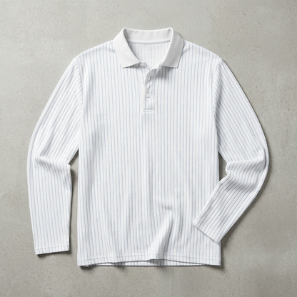 Men's Knit Polo Shirt - Short Sleeve Casual Sweater Top