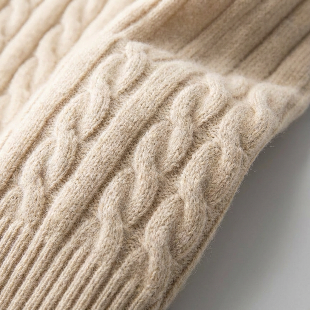 Men's Wool Quarter Zip Sweater - Warm Knit Pullover