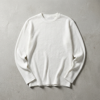 Men's Cotton Knit Sweater - Casual Pullover