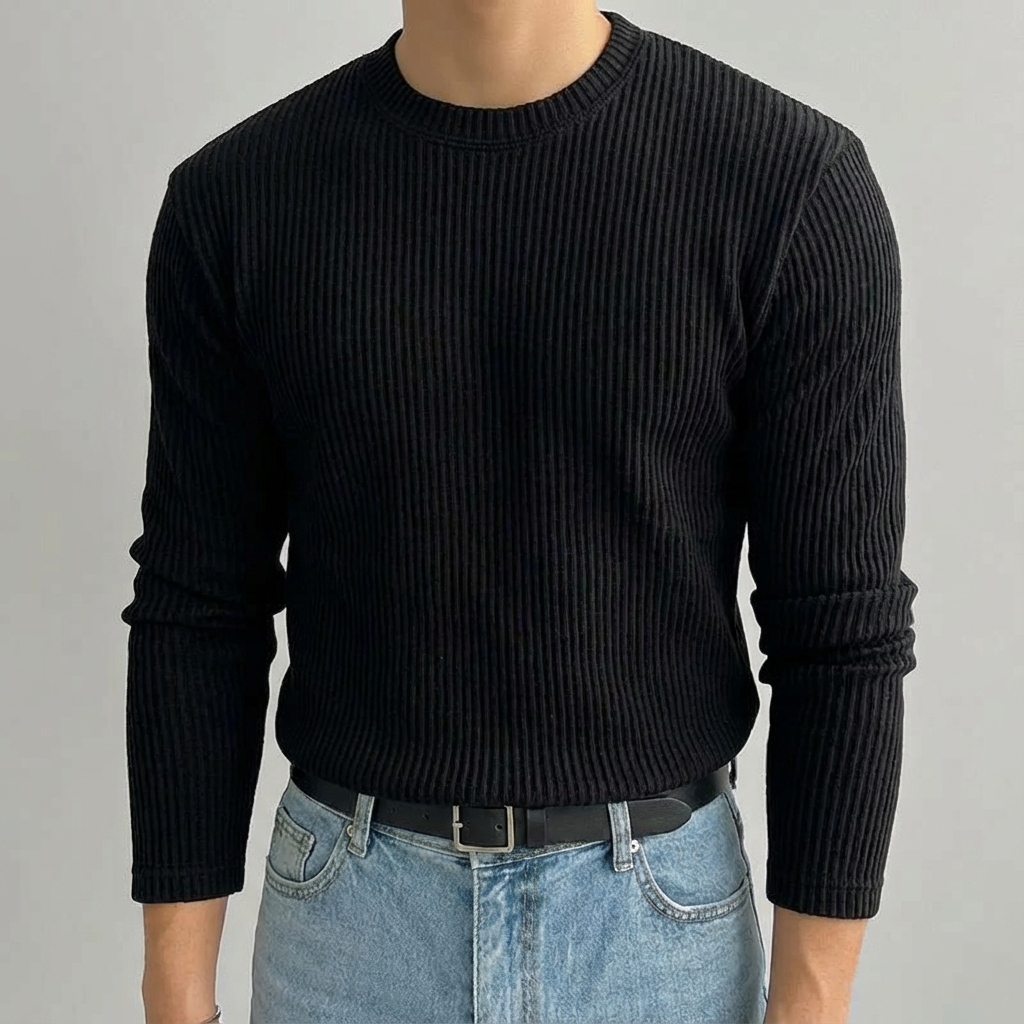 Men's Cotton Sweater - Knit Casual Pullover