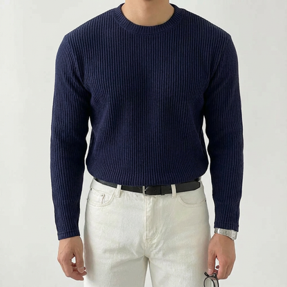 Men's Cotton Sweater - Knit Casual Pullover