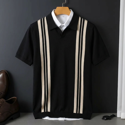 Men's Cotton Polo Shirt - Short Sleeve Casual Top