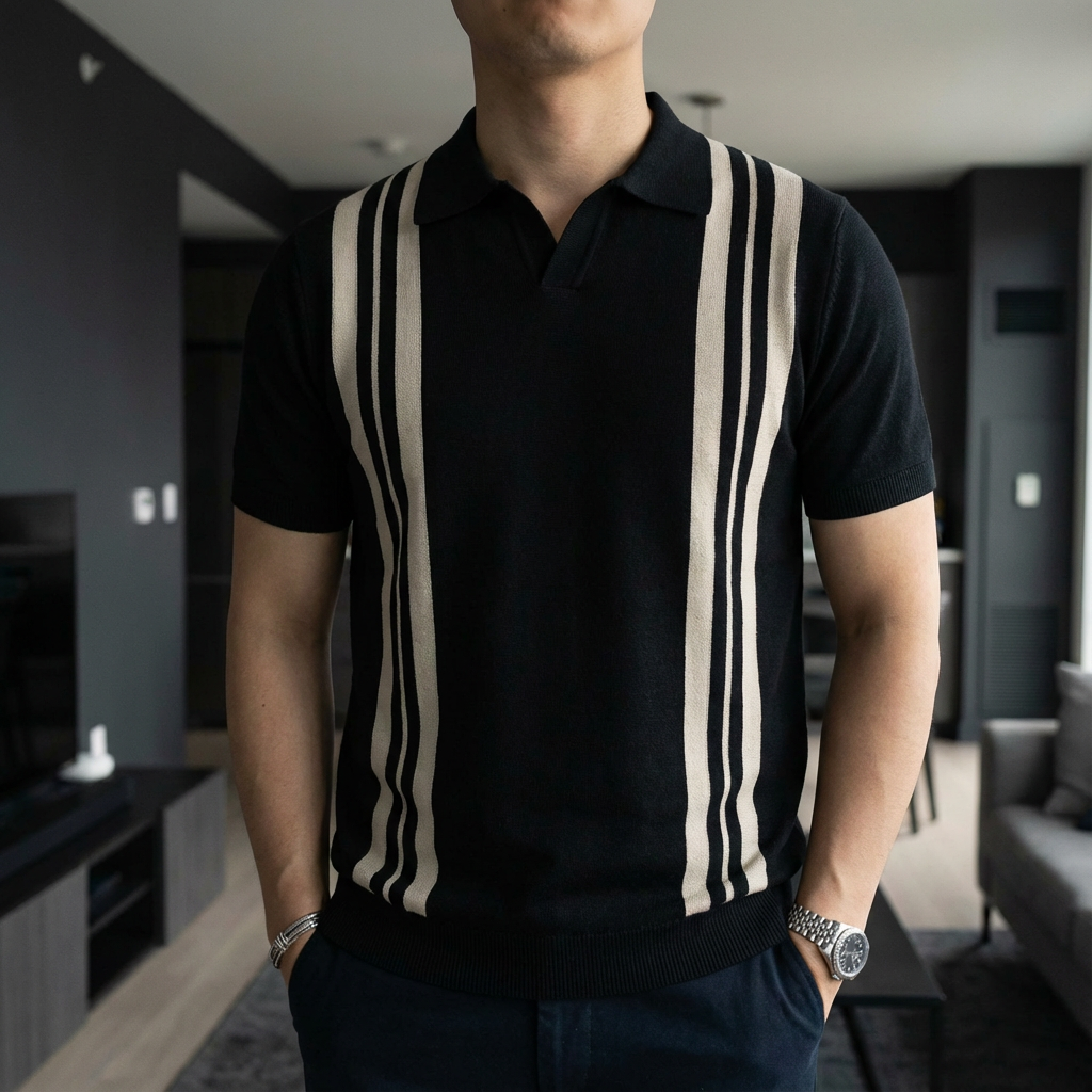 Men's Polo Shirt - Smart Casual Short Sleeve Top
