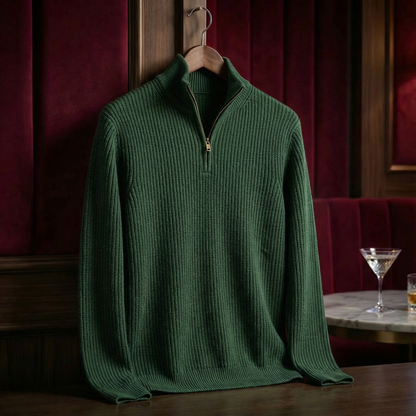 Men's Cotton Knit Sweater - Casual Everyday Pullover