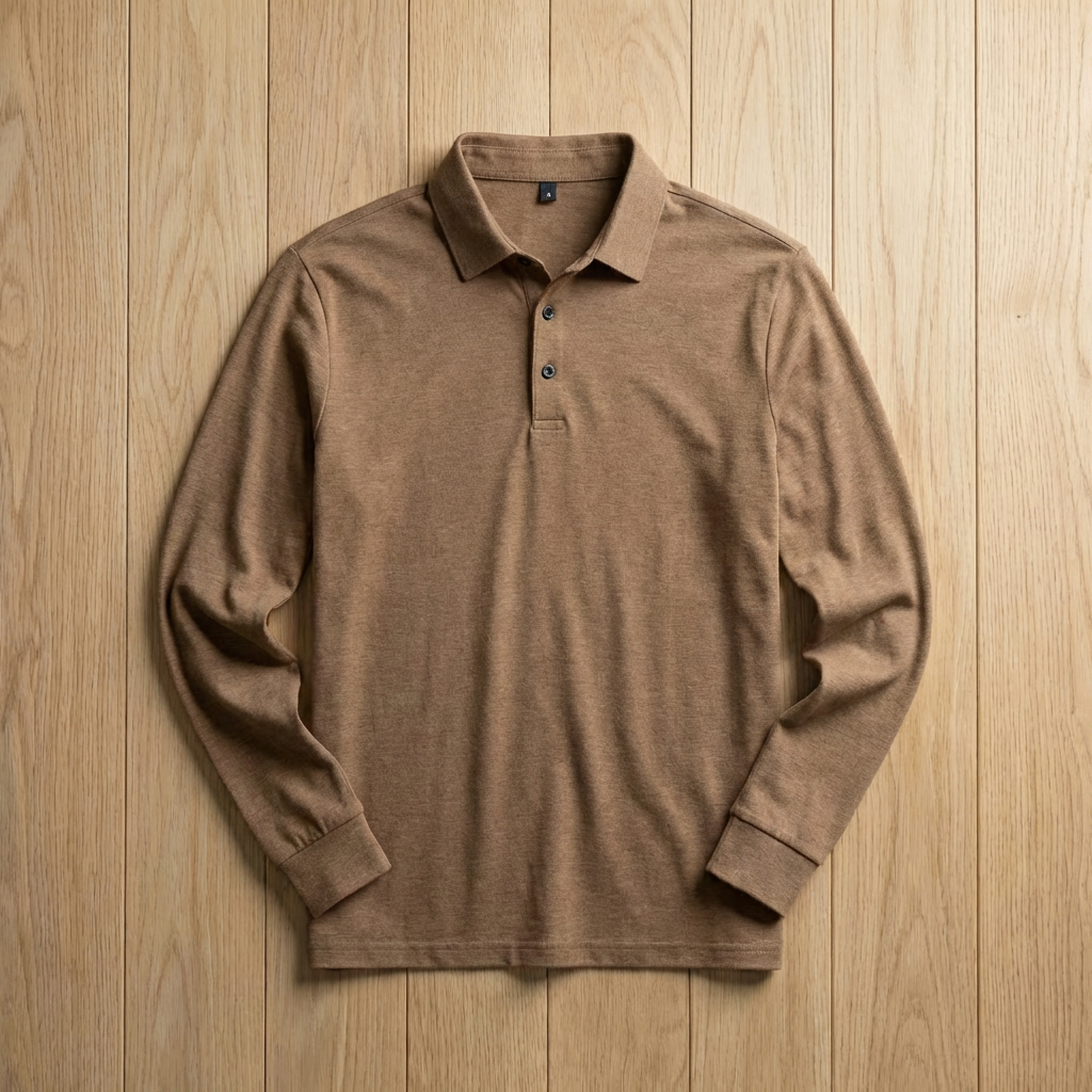 Men's Pique Cotton Polo Shirt - Classic Short Sleeve Top