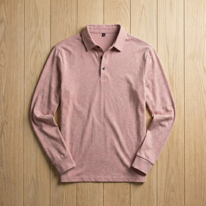 Men's Pique Cotton Polo Shirt - Classic Short Sleeve Top