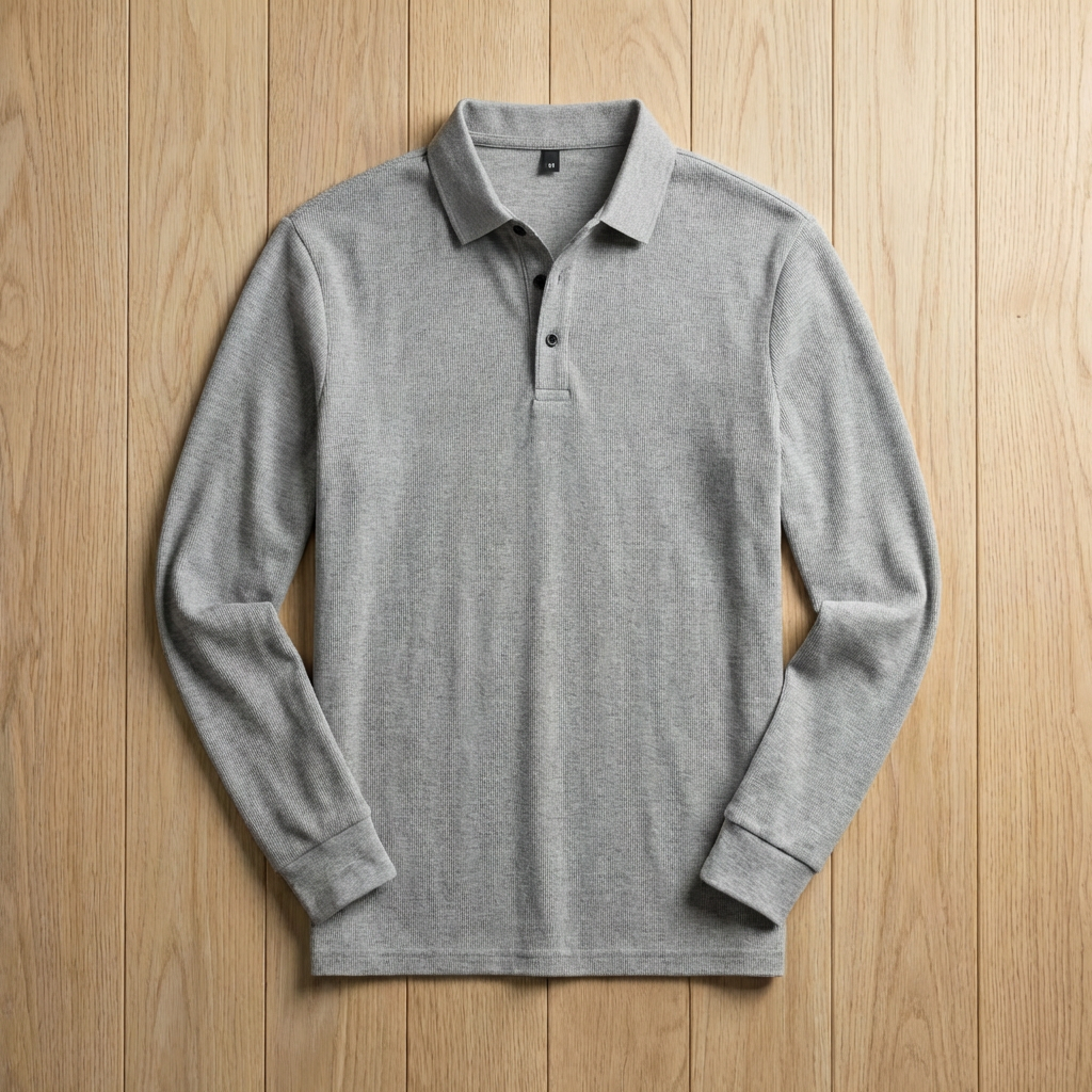 Men's Pique Cotton Polo Shirt - Classic Short Sleeve Top