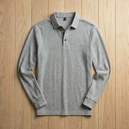 Men's Pique Cotton Polo Shirt - Classic Short Sleeve Top