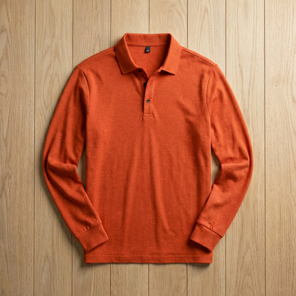 Men's Pique Cotton Polo Shirt - Classic Short Sleeve Top
