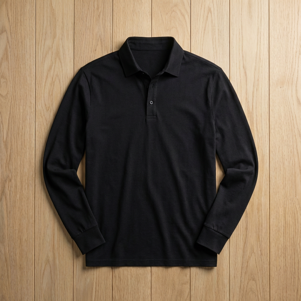 Men's Pique Cotton Polo Shirt - Classic Short Sleeve Top