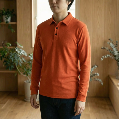 Men's Pique Polo Shirt - Cotton Short Sleeve Casual Top