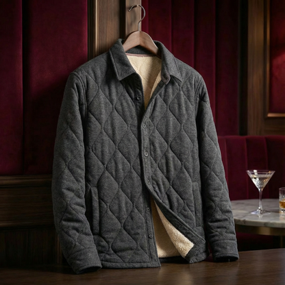 Men's Fleece Lined Jacket - Warm Casual Winter Outerwear