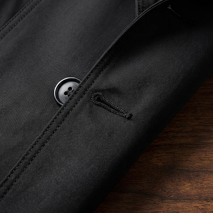 Men's Cotton Overcoat - Classic Casual Long Coat