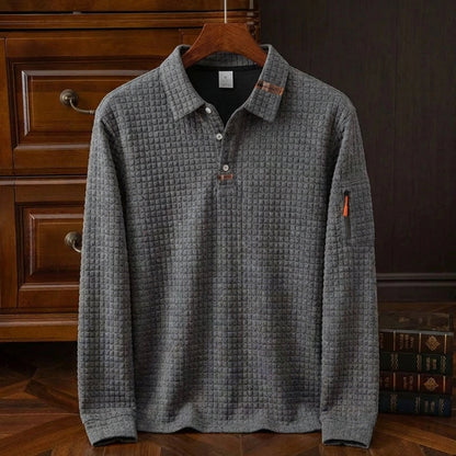 Men's Cotton Polo Shirt - Knit Short Sleeve Casual Top