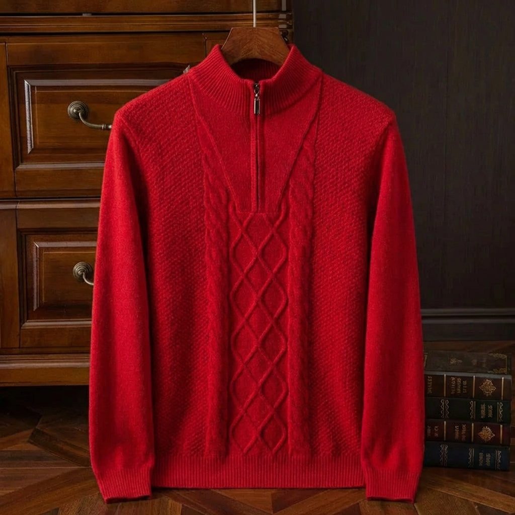 Men's Merino Wool Sweater - Warm Knit Casual Pullover