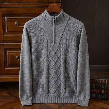 Men's Merino Wool Sweater - Warm Knit Casual Pullover