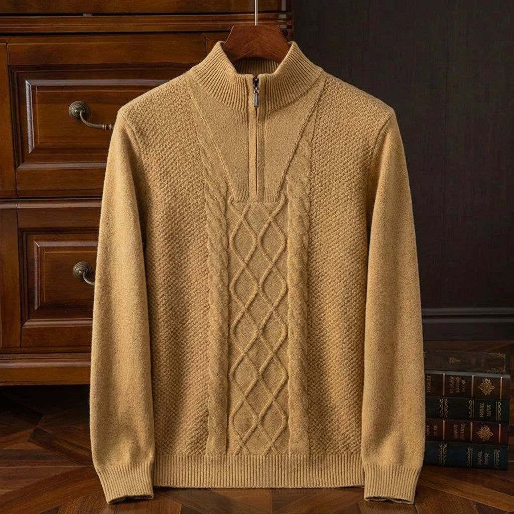 Men's Merino Wool Sweater - Warm Knit Casual Pullover