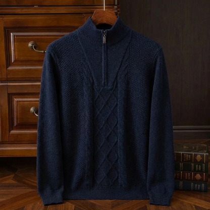 Men's Merino Wool Sweater - Warm Knit Casual Pullover