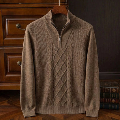 Men's Merino Wool Sweater - Warm Knit Casual Pullover