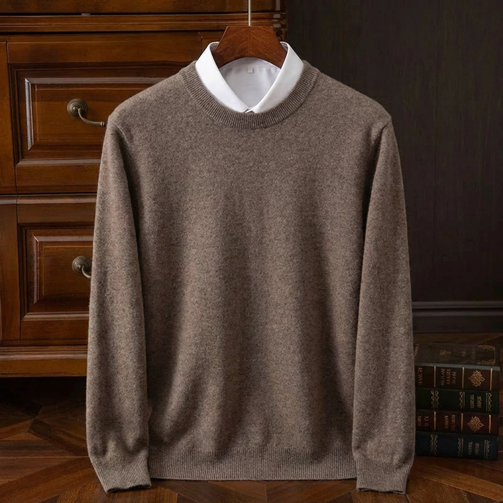 Men's Merino Wool Sweater - Soft Knit Casual Pullover