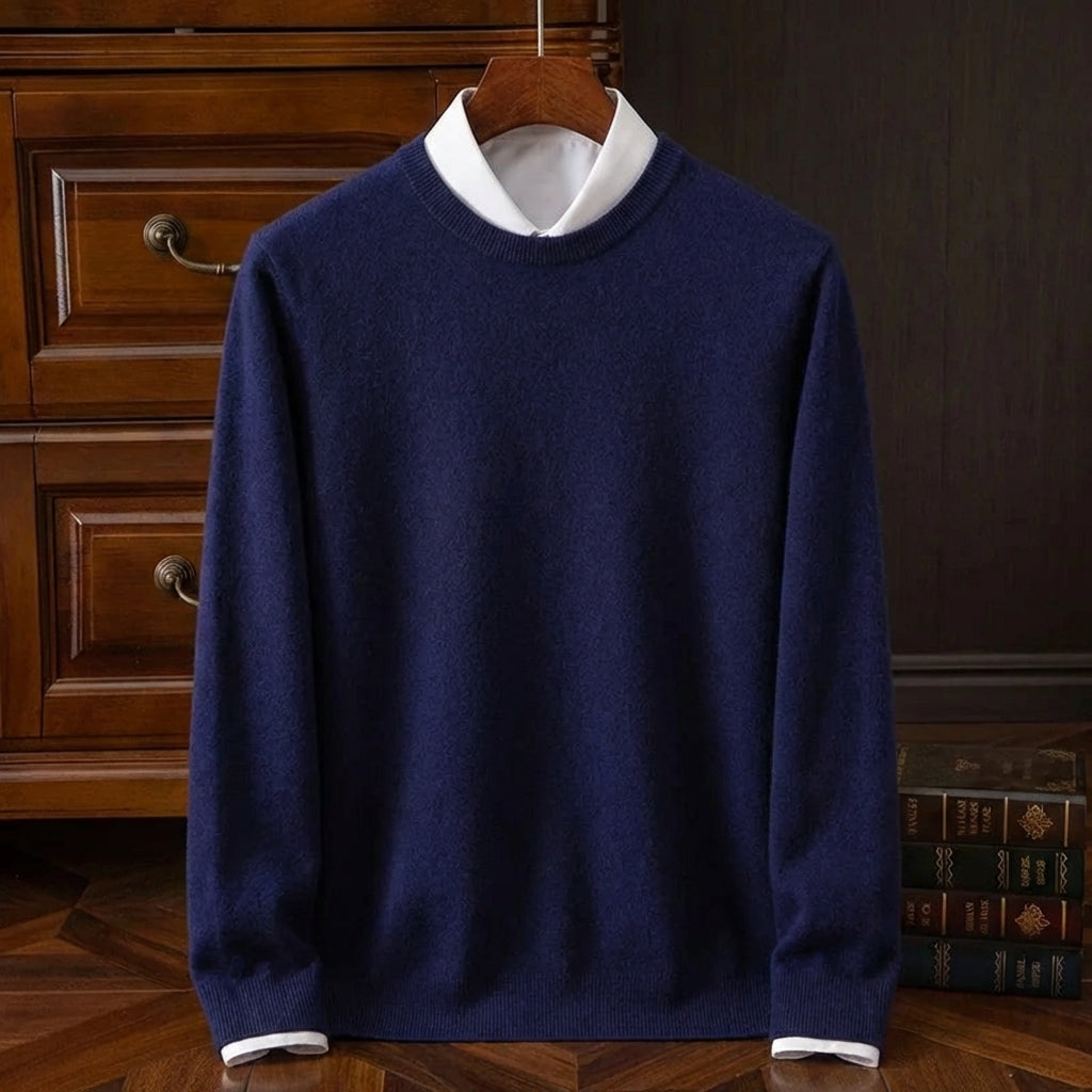 Men's Merino Wool Sweater - Soft Knit Casual Pullover