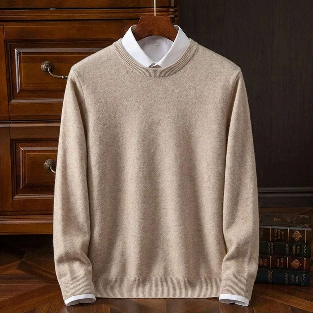 Men's Merino Wool Sweater - Soft Knit Casual Pullover