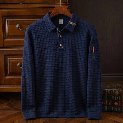 Men's Cotton Polo Shirt - Knit Short Sleeve Casual Top